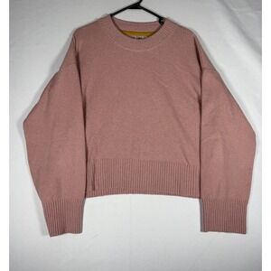Faherty Sweater Womens Large Dusty Peach Jackson Crew Stretch Pullover